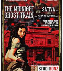 The Midnight Ghost Train (USA) + Sativa (NL) + Daily Thompson (DE) The Midnight Ghost Train (USA) + Sativa (NL) + Daily Thompson (DE)